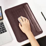 Wiwu Skin Croco Genuine Leather Sleeve Coffee Brown MacBook 13.3inch