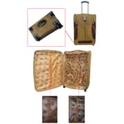 Visit Eva 4pc Nylon Soft Luggage Trolley Bags Set Brown