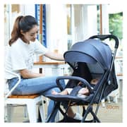 Teknum Grey Travel Lite Stroller + Sunveno Diaper Bag Black With Hooks Teknum Grey Travel Lite Stroller + Sunveno Diaper Bag Black With Hooks