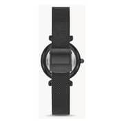 Fossil Carlie Mini Black Stainless Steel Analog Watch For Women ES4829 Fossil Carlie Mini Black Stainless Steel Analog Watch For Women ES4829