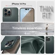 Spigen Thin Fit designed for iPhone 14 Pro case cover - Abyss Green Spigen Thin Fit designed for iPhone 14 Pro case cover - Abyss Green