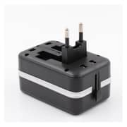Eklasse Universal Travel Adapter 2 USB 2.1A Black