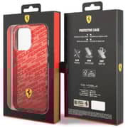 Ferrari Gradient TPU Scuderia Case Red With Dyed Bumper iphone 14