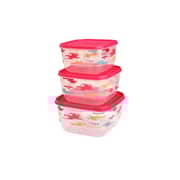 Trendy Square Food Saver With Iml Design - 3 Pcs Set (1.9 Lt. + 2.6 Lt. + 3.6 Lt.) Trendy Square Food Saver With Iml Design - 3 Pcs Set (1.9 Lt. + 2.6 Lt. + 3.6 Lt.)