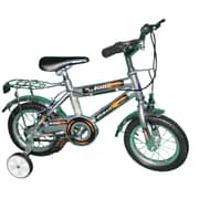 Raptor 12 MTB A Bicycle For Boys Green/Silver 12 Raptor 12 MTB A Bicycle For Boys Green/Silver 12