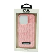 Karl Lagerfeld 3D Monogram Hard Case For Iphone 14 Pro Pink Karl Lagerfeld 3D Monogram Hard Case For Iphone 14 Pro Pink