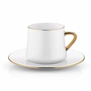 Koleksiyon 31000040243 Sufi Tea Cup Set of 6pcs Drop Gold
