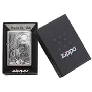 Zippo 20855 200 Timber Wolves Brushed Chrome Windproof Lighter