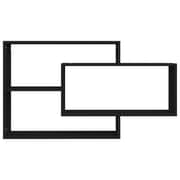 Vidaxl Wall Shelf Black 104x20x58.5 Cm Engineered Wood Vidaxl Wall Shelf Black 104x20x58.5 Cm Engineered Wood