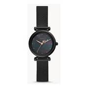 Fossil Carlie Mini Black Stainless Steel Analog Watch For Women ES4829 Fossil Carlie Mini Black Stainless Steel Analog Watch For Women ES4829