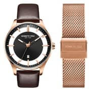 Kenneth Cole Brown Leather Men KC50919002