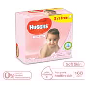 Huggies Baby Wipes Soft Skin 56 Sheet (2+1 Free)