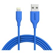Anker ANA8112H31 Powerline Lightning Power Cable 1.8m Blue For iPhone