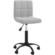 Vidaxl Swivel Office Chair Light Grey Velvet Vidaxl Swivel Office Chair Light Grey Velvet