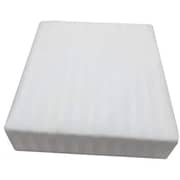 BYFT Orchard Bed Sheet and 2 Pillow cases, Set of 3, 300 TC Cotton (Queen Fitted, White Satin)