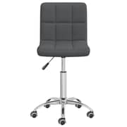 Vidaxl Swivel Office Chair Dark Grey Fabric