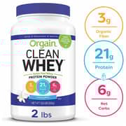 ORGAIN Clean Whey Protein Powder Vanilla Bean 828G ORGAIN Clean Whey Protein Powder Vanilla Bean 828G