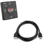 فاصل HDMI 1080p من كيندكس 65 سم أسود