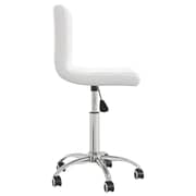 Vidaxl Swivel Office Chair White Faux Leather Vidaxl Swivel Office Chair White Faux Leather