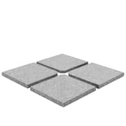 vidaXL Umbrella Weight Plates 4 pcs Grey Granite Square 100 kg vidaXL Umbrella Weight Plates 4 pcs Grey Granite Square 100 kg