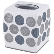 Avanti Linens Dotted Circles Tissue Cover, White