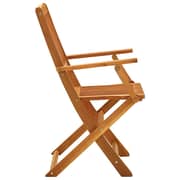 vidaXL Folding Garden Chairs 4 pcs Solid Eucalyptus Wood