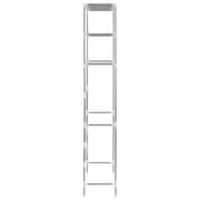 vidaXL 3-Tier Storage Rack over Laundry Machine Silver 69x28x169 cm