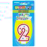 Unique- Numerical 2 Glitter Candle With Cake Dcor Unique- Numerical 2 Glitter Candle With Cake Dcor