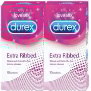 Durex Durex Extra Ribbed Condoms 10 pcs x 2