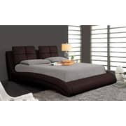 Upholstered Curved Bed Frame Super King With Mattress Brown Upholstered Curved Bed Frame Super King With Mattress Brown