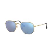 Ray-Ban Hexagonal Gold Sunglasses Unisex RB3548N 001/90 Ray-Ban Hexagonal Gold Sunglasses Unisex RB3548N 001/90