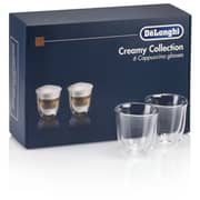 Delonghi Set of 6 Double Wall Cappuccino Cup 170ml Clear