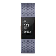 Fitbit Charge 2 Wristband Rose Gold With Sports Band Blue/Grey Small Fitbit Charge 2 Wristband Rose Gold With Sports Band Blue/Grey Small