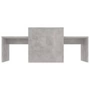 Vidaxl Coffee Table Set Concrete Grey 100x48x40 Cm Engineered Wood Vidaxl Coffee Table Set Concrete Grey 100x48x40 Cm Engineered Wood