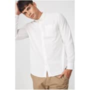 Cotton On Premium Linen Cotton Long Sleeve Shirt White Small