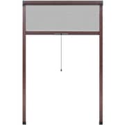 vidaXL Brown Roll Down Insect Screen for Windows 120 x 170 cm
