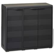 Vidaxl Garden Storage Cabinet With 2 Shelves Black Vidaxl Garden Storage Cabinet With 2 Shelves Black
