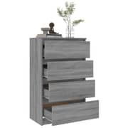 Vidaxl Sideboard Grey Sonoma 60x35x98.5 Cm Engineered Wood