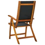 vidaXL Folding Garden Chairs 8 pcs Solid Wood Acacia and Textilene vidaXL Folding Garden Chairs 8 pcs Solid Wood Acacia and Textilene