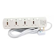 Terminator Universal Power Extension 4 Way 3m With Surge Protection