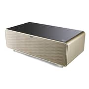 evvoli Smart Touch Table With Two Refrigerating Doors, Bluetooth, Music Player, USB Charger, AUX, Golden, EVRFS-130LG 2 Years Warranty