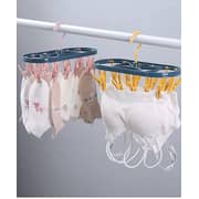 Margoun For Foldable Clothes Hanger Drying Rack With 12 Clips Plastic Space Saving Closet Organizer (2 packs) Margoun For Foldable Clothes Hanger Drying Rack With 12 Clips Plastic Space Saving Closet Organizer (2 packs)