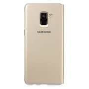 Samsung Galaxy A8+ 2018 Neon Flip Cover - Gold Samsung Galaxy A8+ 2018 Neon Flip Cover - Gold
