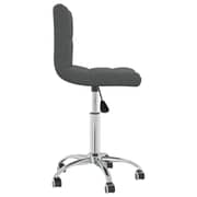 Vidaxl Swivel Office Chair Dark Grey Fabric