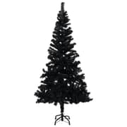 vidaXL Artificial Christmas Tree with Stand Black 180 cm PVC vidaXL Artificial Christmas Tree with Stand Black 180 cm PVC
