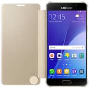 Samsung EFZA510CFEGWW Clear View Cover Gold For Galaxy A5 2016 Samsung EFZA510CFEGWW Clear View Cover Gold For Galaxy A5 2016