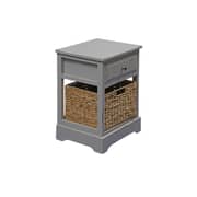 Pan Emirates Visalia End Table 1 Drawer + 1 Basket