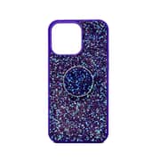 Isafe Bling Pop Up Hard Cover For iPhone 14 Pro Purple Isafe Bling Pop Up Hard Cover For iPhone 14 Pro Purple