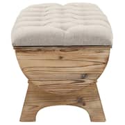 vidaXL Storage Bench Solid Wood and Fabric 103x51x44 cm vidaXL Storage Bench Solid Wood and Fabric 103x51x44 cm