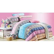 4pcs Fitted Sheet Bedding Set Multicolour Printed Fitted Sheet 180X200+30cm Quilt Cover 220X240cm 2pcs Pillow Case 48 X 74cm